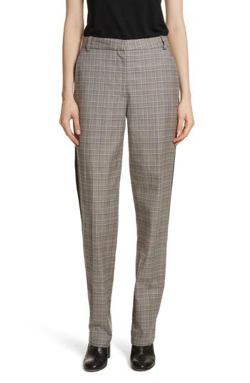 Women's Rag & Bone Oman Side Stripe Wool Blend Pants - Black