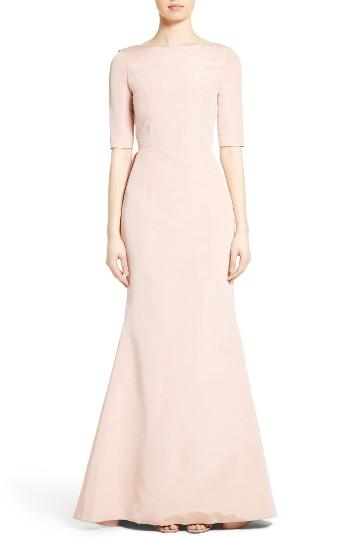 Women's Carolina Herrera Draped V-back Gown
