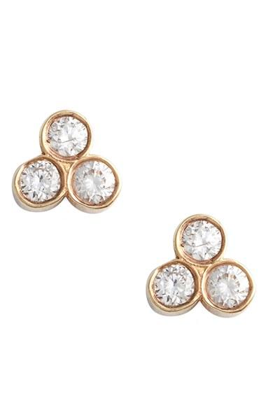 Women's Zoe Chicco Diamond Cluster Stud Earrings