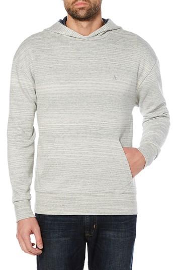 Men's Original Penguin Hooded Sweater - Grey