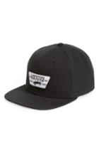 Men's Vans 'full Patch' Snapback Hat - Black