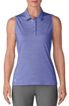 Women's Adidas Ultimate365 Sleeveless Golf Polo - Purple
