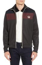 Men's Fred Perry Colorblock Track Jacket, Size - Green