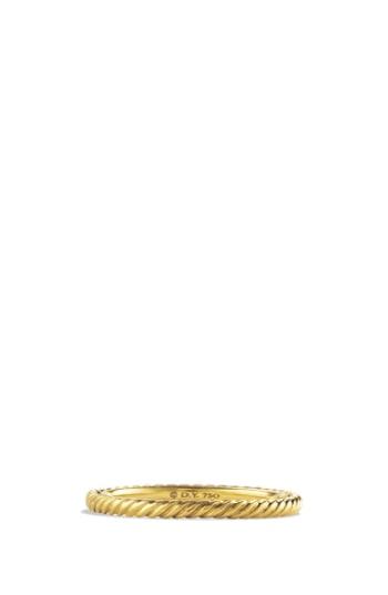 Women's David Yurman 'cable' Band Ring In Gold