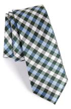 Men's The Tie Bar Check Silk Tie, Size - Green