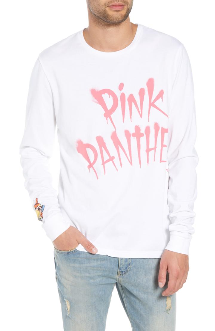 Men's Elevenparis Pink Panther Graphic Long Sleeve T-shirt
