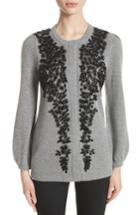 Women's Co Beaded Wool & Cashmere Sweater - Grey