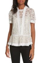 Women's Needle & Thread Fortuny Lace Top - Ivory