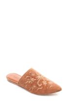 Women's Bernardo Allie Embroidered Mule M - Brown