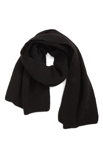 Men's Canada Goose Textured Wool Scarf, Size - Black