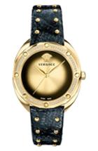 Women's Versace Shadov Snakeskin Leather Band Watch, 38mm