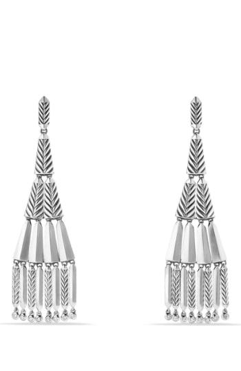 Women's David Yurman Stax Fringe Earrings With Diamonds