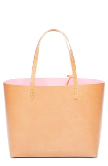 Mansur Gavriel Large Leather Tote - Beige