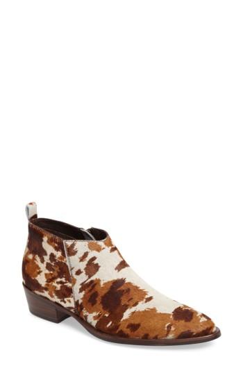 Women's Matisse Orlin Genuine Calf Hair Bootie .5 M - Brown