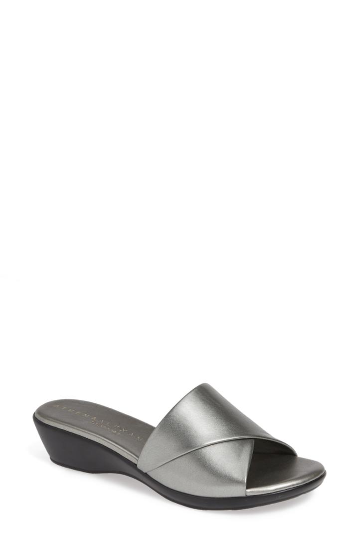 Women's Athena Alexander Bragg Slide Sandal M - Metallic