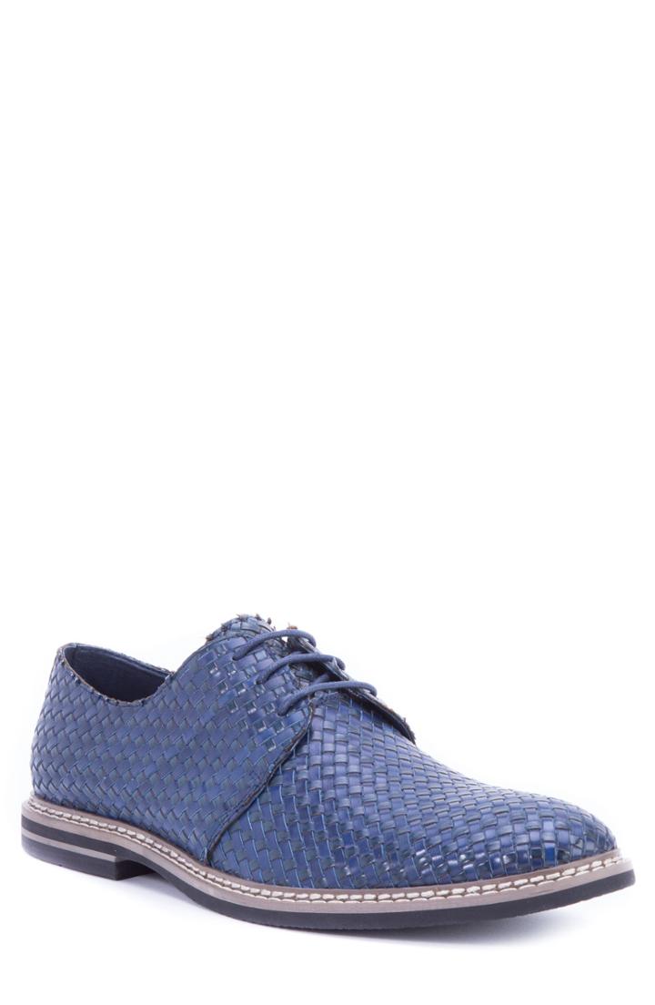 Men's Zanzara Cassatt Basketweave Derby .5 M - Blue