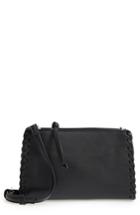 Emperia Cadence Whipstitch Faux Leather Crossbody Bag - Black