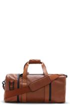 Men's Vince Camuto 'mestr' Leather & Suede Duffel Bag - Brown