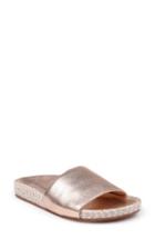 Women's Splendid Sandford Espadrille Slide Sandal M - Metallic