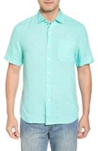 Men's Tommy Bahama Seaspray Breezer Regular Fit Linen Sport Shirt - Green