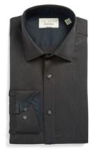 Men's Ted Baker London Endurance Trim Fit Dress Shirt 34/35 - Black