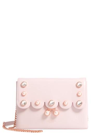 Ted Baker London Saraa Leather Crossbody Bag - Pink