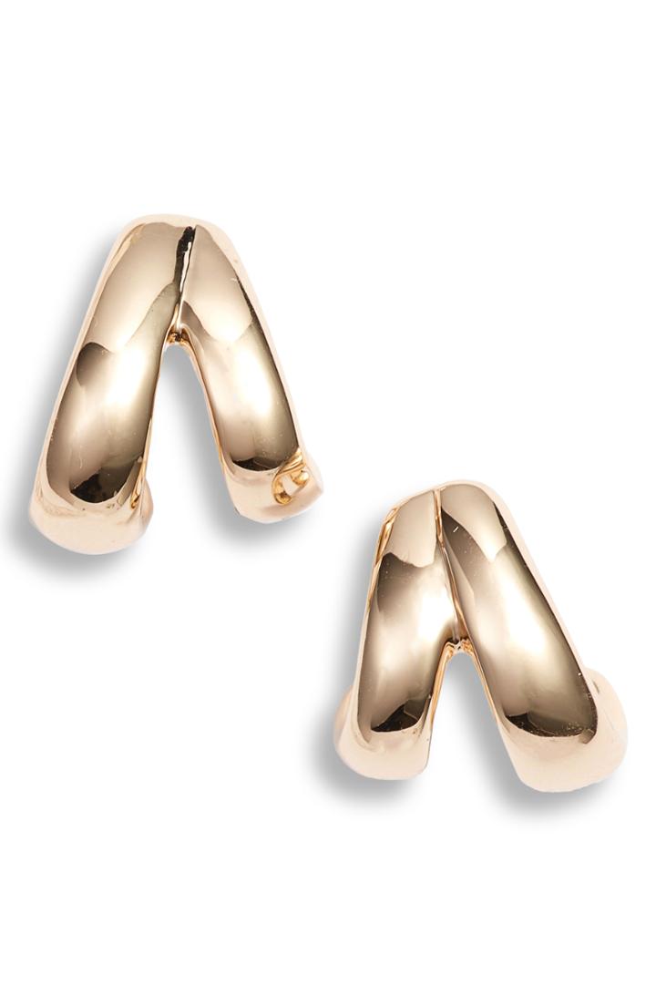 Women's Halogen Double Huggie Hoop Earrings