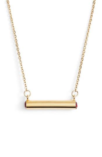 Women's Stella Vale January Crystal Bar Pendant Necklace