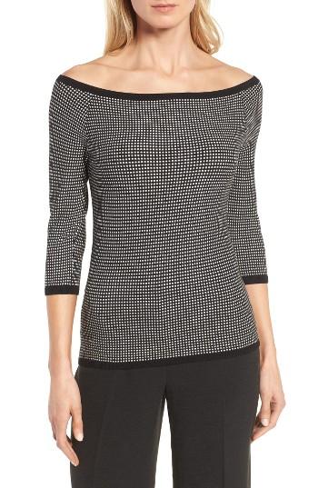 Women's Classiques Entier Off The Shoulder Jacquard Pullover