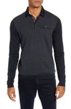 Men's Ted Baker London Friend Slim Fit Long Sleeve Polo (xxl) - Blue