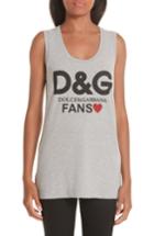 Women's Dolce & Gabbana Fans Graphic Jersey Tank Top Us / 40 It - Grey