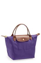 Longchamp 'mini Le Pliage' Handbag - Purple