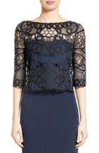 Women's Carolina Herrera Reversible Lace Bolero - Blue