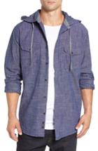 Men's Imperial Motion 'oslo' Hooded Woven Shirt - Blue