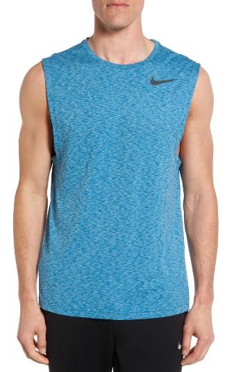 Men's Nike Hyper Dry Training Tank - Blue