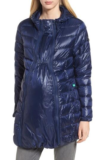 Women's Modern Eternity Lightweight Down 3-in-1 Maternity/nursing Jacket - Blue
