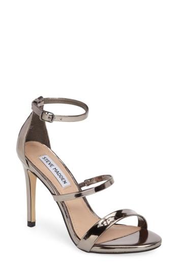 Women's Steve Madden Sheena Strappy Sandal .5 M - Grey