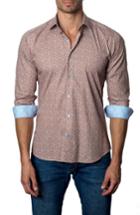 Men's Jared Lang Floral Sport Shirt, Size - Orange