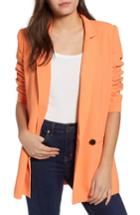 Women's Mural Oversize Blazer, Size - Orange