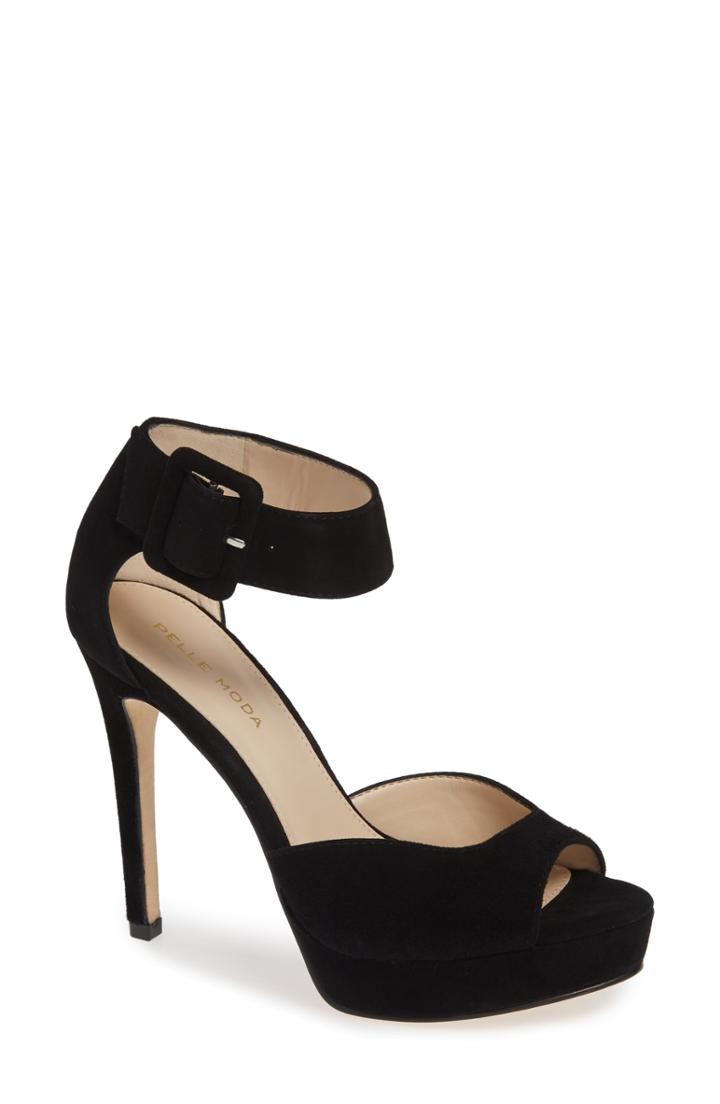 Women's Pelle Moda O'neal Platform Sandal M - Black