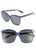 Women's Gucci 57mm Gradient Sunglasses -