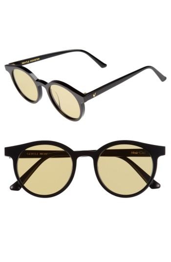 Women's Gentle Monster Noir Cat 51mm Round Sunglasses -