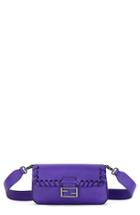 Fendi 'dolce' Calfskin Leather Baguette - Purple