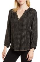 Women's Caslon Checkered Button Down Shirt Regular - None