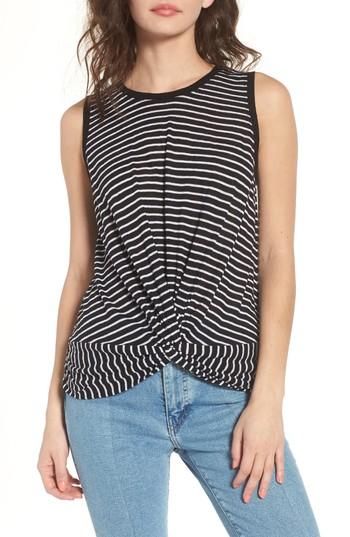Women's Bp. Twist Hem Tank, Size - Black