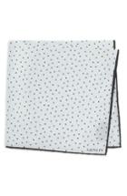 Men's Lanvin Dot Silk Pocket Square, Size - Grey