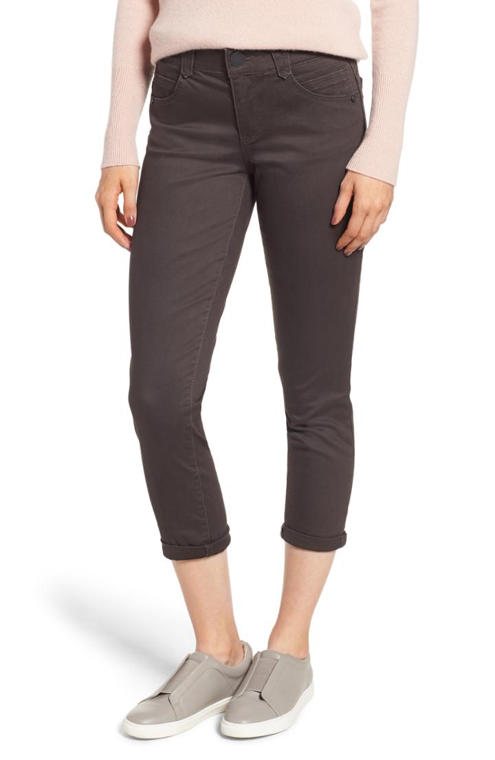 Women's Wit & Wisdom Ab-solution Crop Skinny Pants (similar To 14w) - Brown