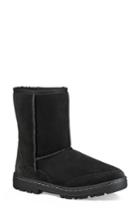 Women's Ugg Ultra Revival Genuine Shearling Short Boot M - Black