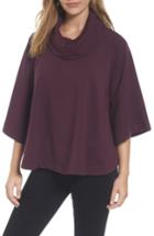 Women's Caslon Cowl Neck Sweatshirt /small - Burgundy