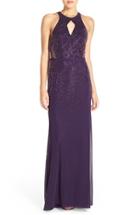 Women's La Femme Embellished Jersey Gown